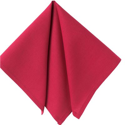 Serviette de table 43x43 Lot de 6  - rose framboise