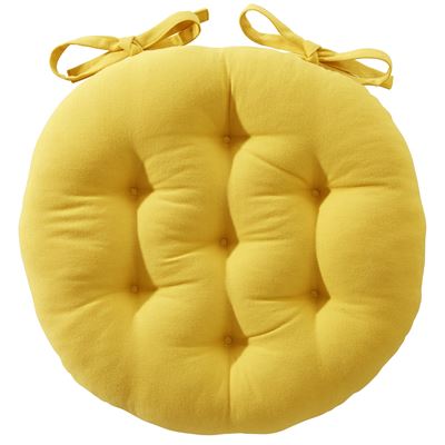 Galette Rond 40 ø   Lot de 2  - jaune