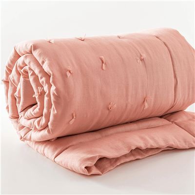 courtepointe 90x200 - rose blush