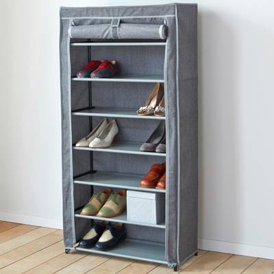 Armoire à chaussures grise - gris