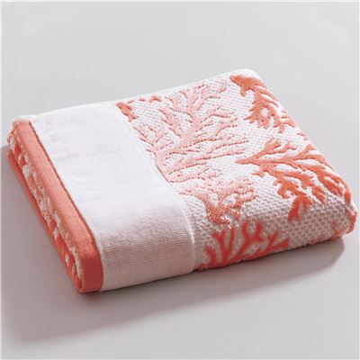 Serviette de toilette 50x100 - rose corail