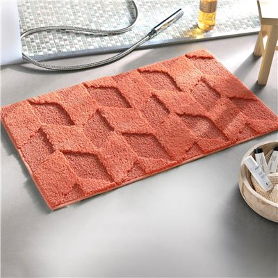 Tapis de bain 50x80 - rose corail