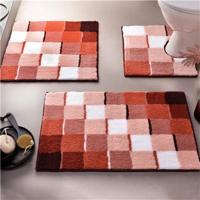 Tapis de bain 60x60 - rose