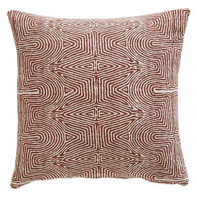 Coussin 45x45 - orange terracotta