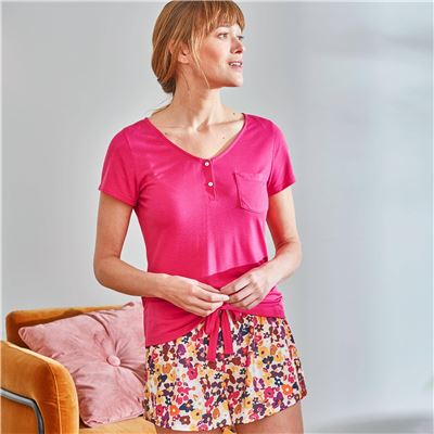 Pyjashort S - rose fuchsia