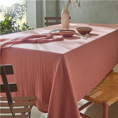 Nappe carré 130x130 - rose