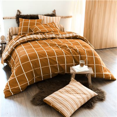 Housse de couette 140x200 - marron