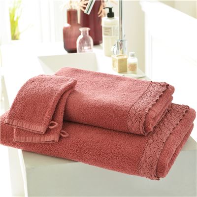 Drap de bain 65x140 - rose bois de rose