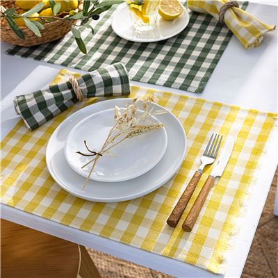 Sets de table 35x48 lot de 4 - jaune