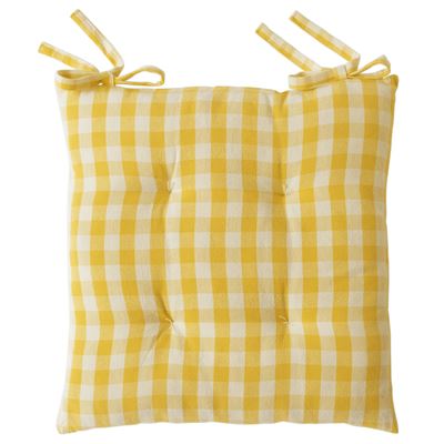 Lot de 2 galettes 40x40 - jaune