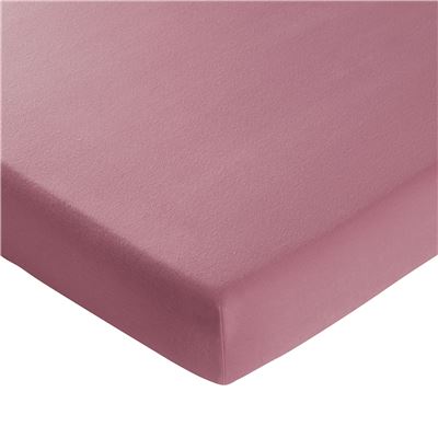 Drap-housse grand bonnet 90x200x40 - rose framboise