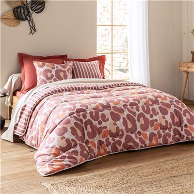 Couette chaude 140x200 - rose bois de rose