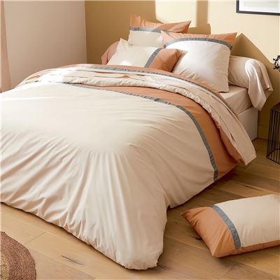 Housse de couette 140x200 - beige rosé