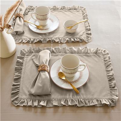 Sets de table 36x50 Lot de 2 - naturel