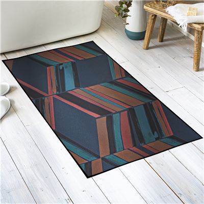 Tapis  65x120 - bleu