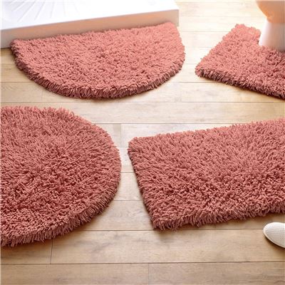 Tapis de bain 50x90 - rose terracotta