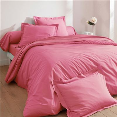 Housse de couette 140x200 - rose bonbon