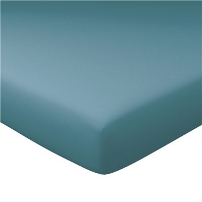 Drap-housse grand bonnet 90x200x32 - bleu aqua