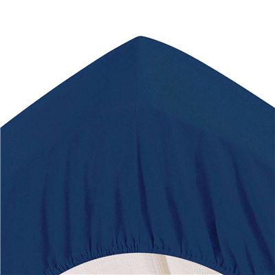 Drap-housse 90x200x32 - bleu marine