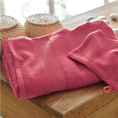 Gant de toilette 15x21 - rose