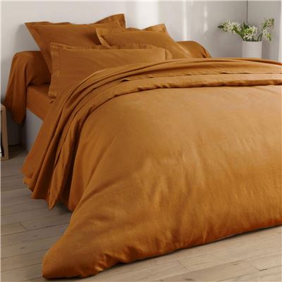 Housse de couette 140x200 - marron noisette