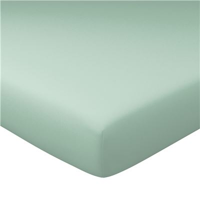 Drap-housse grand bonnet 90x200x32 - vert céladon